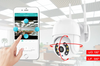 Set 2 x Camera de Supraveghere WIFI, interior exterior, rotire 360 grade, vedere nocturna