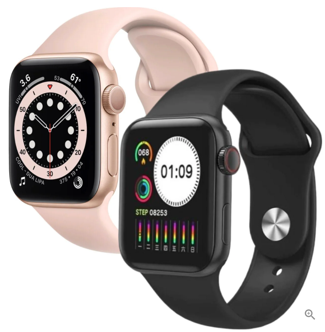 Ceas Smartwatch cu multiple functii ROZ 1+1 Gratis