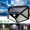 Set 10 Lampi solare de perete cu senzor de miscare 100 led
