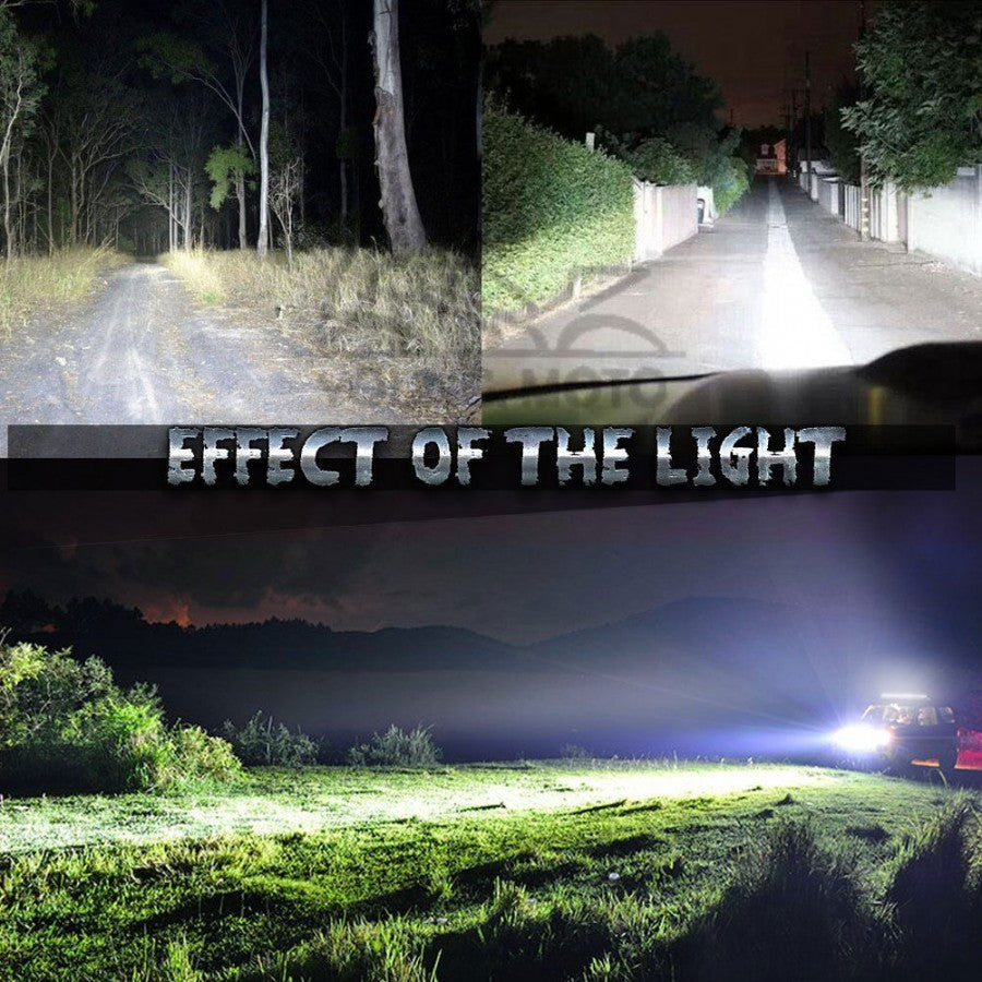 Set 2 x Proiector LED auto offroad, 48W 12V-24V, 3520 lumeni, patrat