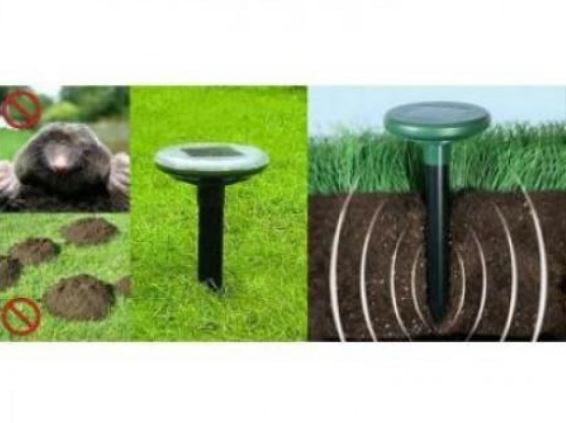 SET 2 X Dispozitiv - alarma sonica pentru alungat cartite cu alimentare solara