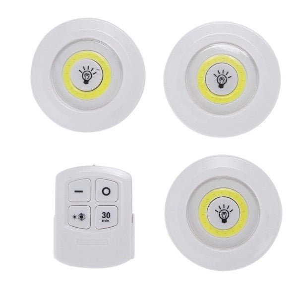 Set 3 Leduri cu Telecomanda si Intrerupator
