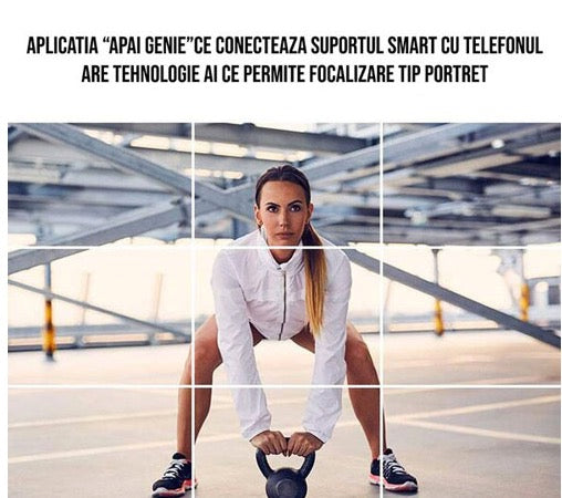 Suport selfie pentru telefon, urmarire automata inteligenta si rotire la 360